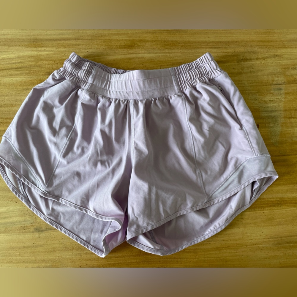 Lilac lululemon shorts